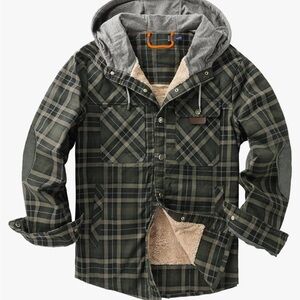 Men’s Flannel Sherpa Lined Jacket